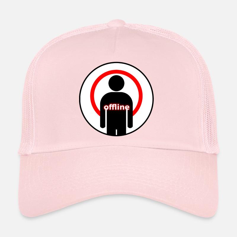 Offline Mode Introvert Signal Lost Trucker Cap
