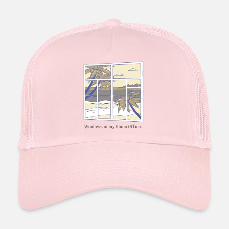 Windows in my home office Trucker Cap