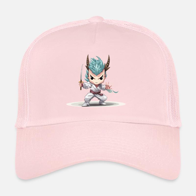 Guerrier Chibi avec Katana Casquette trucker 