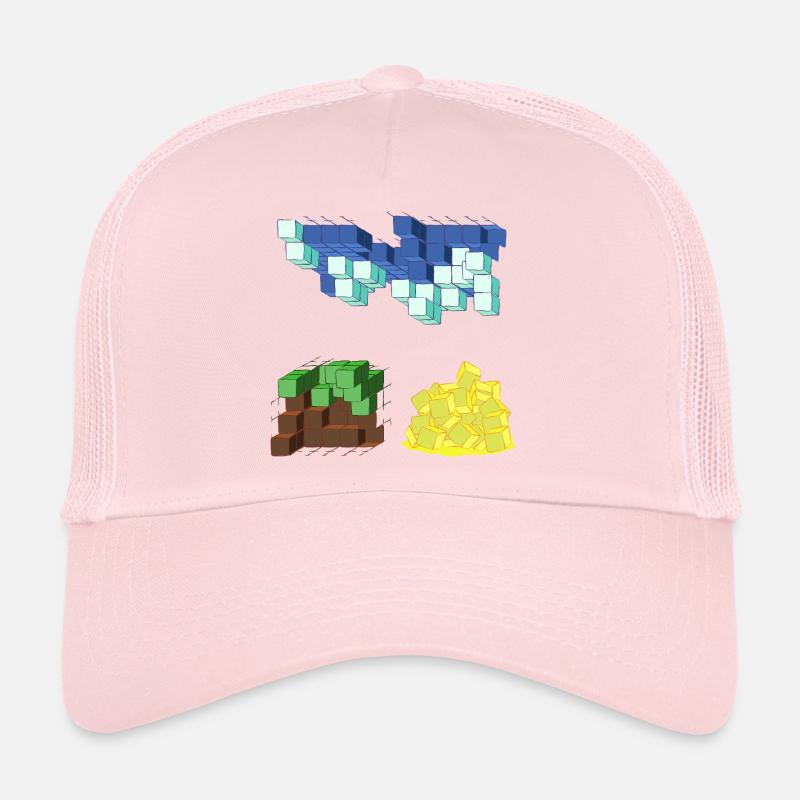 PASSAGE ONIRIC - Casquette trucker  - rose pâle