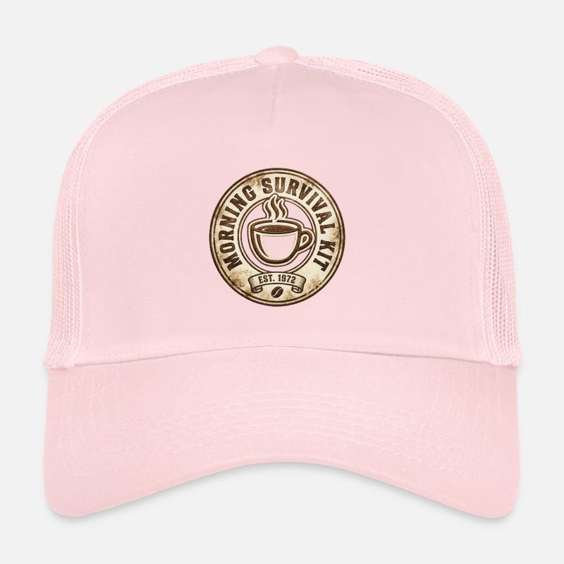 Morgen Survival Kaffee Badge Trucker Cap