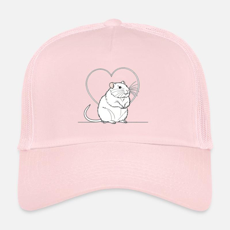Heart Rat in Heart Frame Trucker Cap