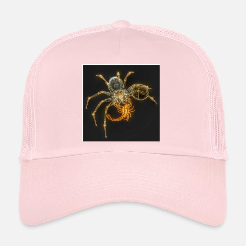 Neon Arachnide Design Trucker Cap