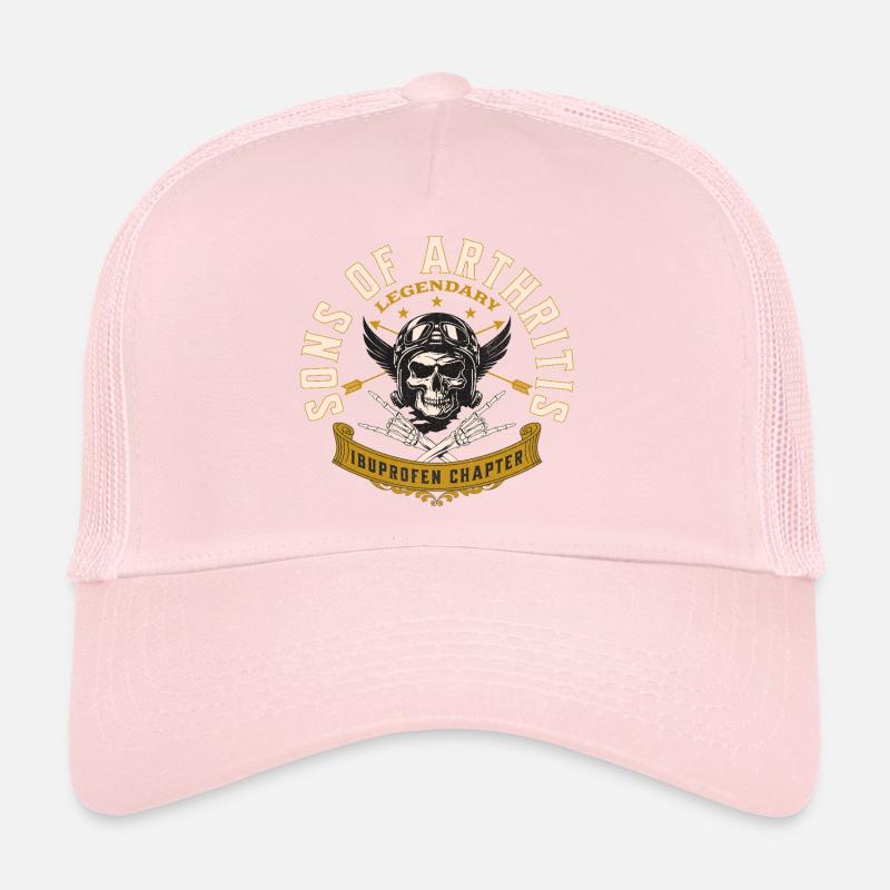 Sons of Arthritis Ibuprofen Chapter Biker - Trucker Cap - pale pink