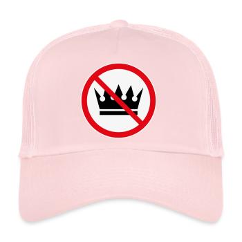 No Kings! (Protest Design / 3C) - Trucker Cap - pale pink - Front