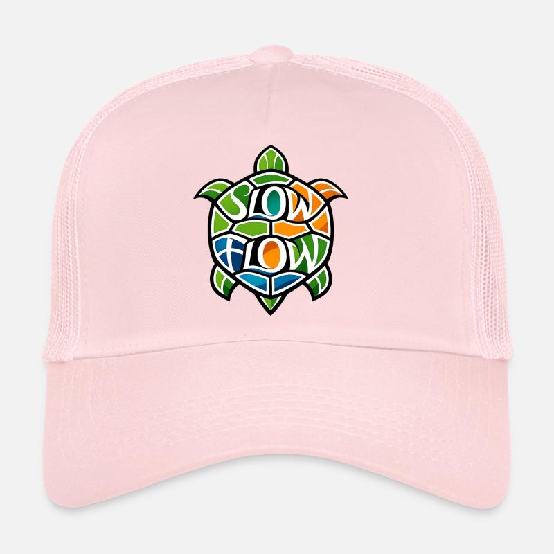 "Slow Flow" Schildkröten-Mosaik Trucker Cap