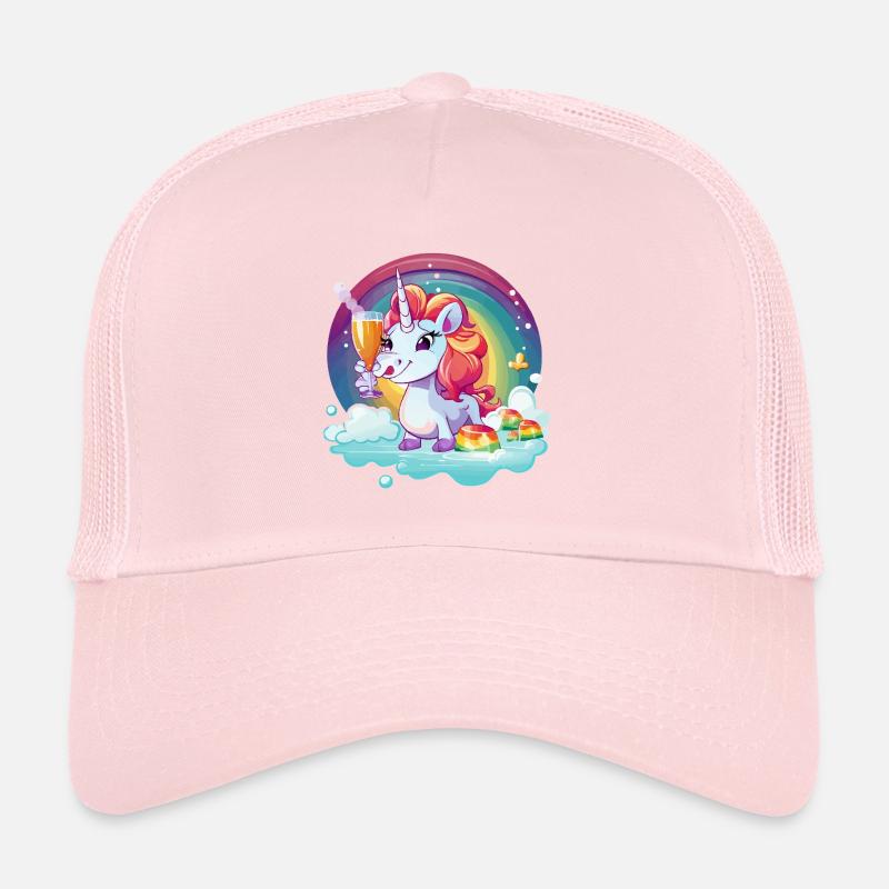 Éclatement de la Licorne Arc-en-ciel Casquette trucker 
