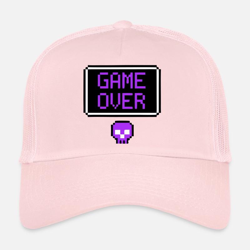 Game Over Totenkopf Pixel Art Trucker Cap