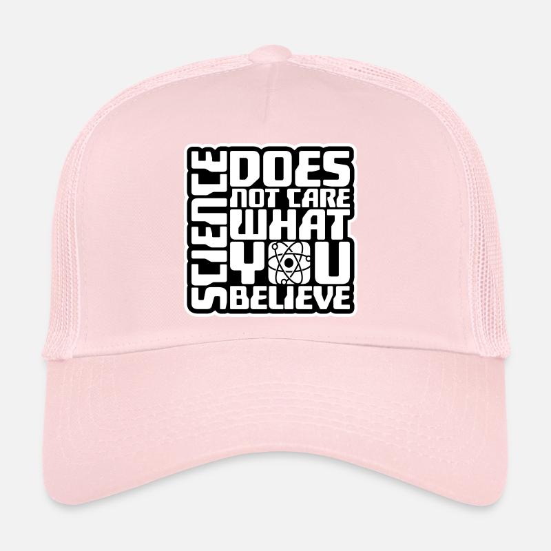 La science se moque de ce que vous croyez Logo des faits Casquette trucker 