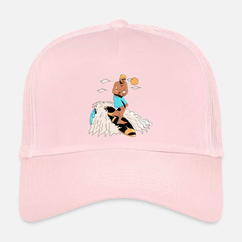 Surfeur et smartphone Casquette trucker 
