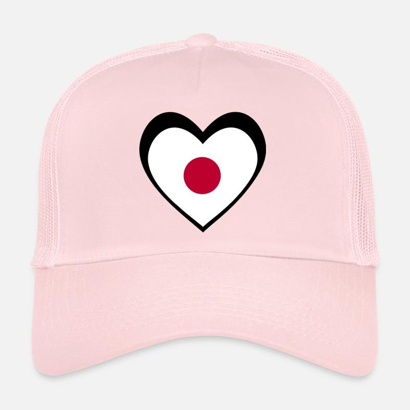 日本 ブラックハート – 日本への愛 Trucker Cap