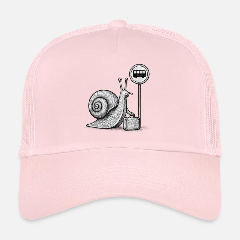 A Snail on Its Way Trucker Cap