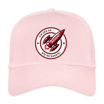 Maturant – Ich Geh Ab Wie Ne Rakete! (POS Red) - Trucker Cap - Hellrosa - Vorne