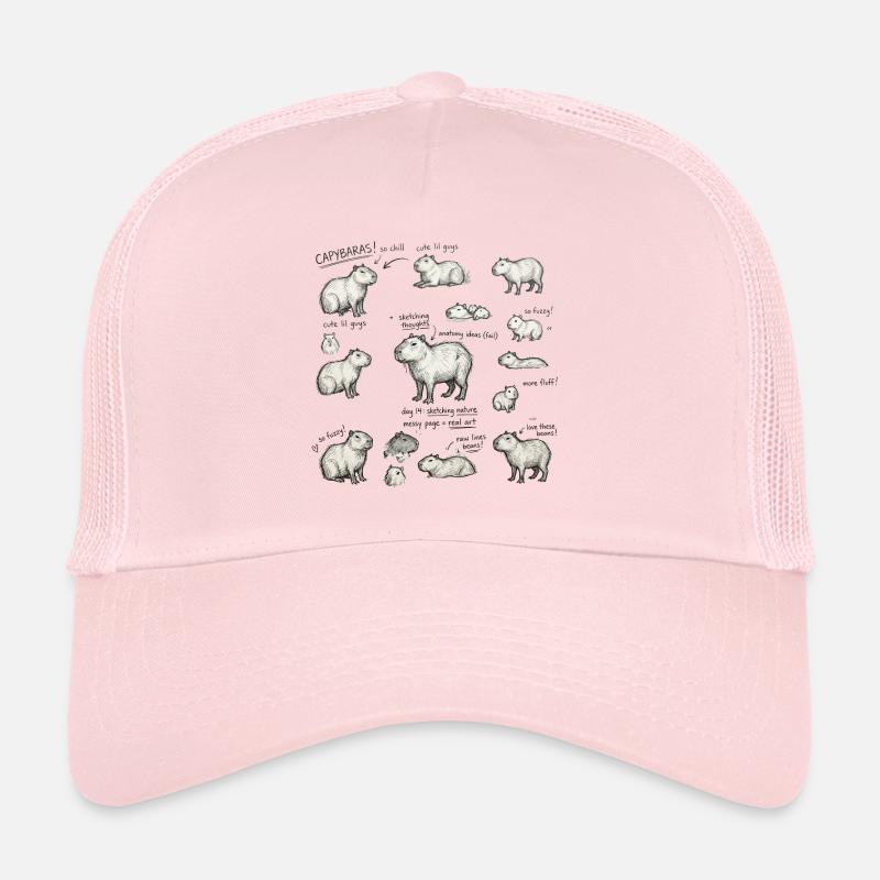 Capybara Sketch Parade Trucker Cap