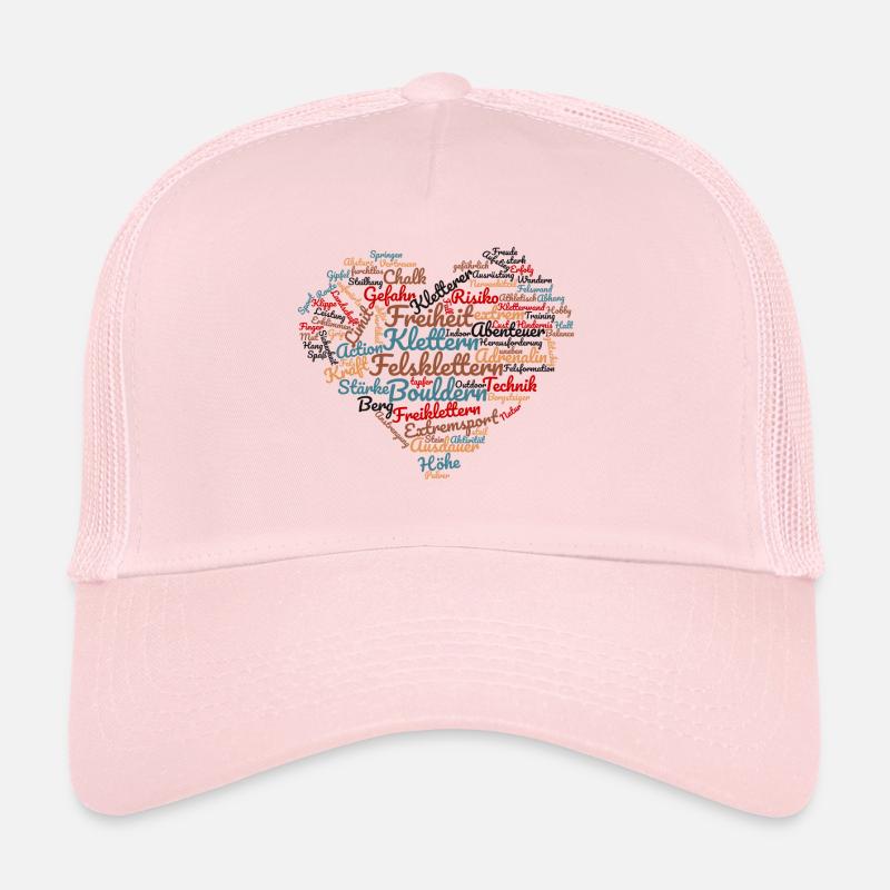 Ich liebe Bouldern - Trucker Cap - Hellrosa