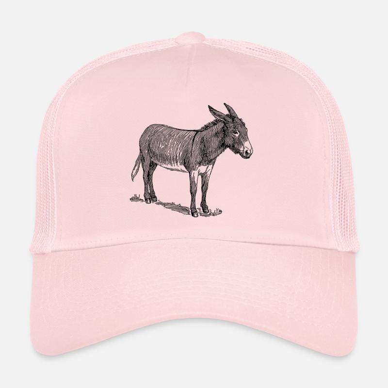 donkey mule esel33 - Trucker Cap - Hellrosa