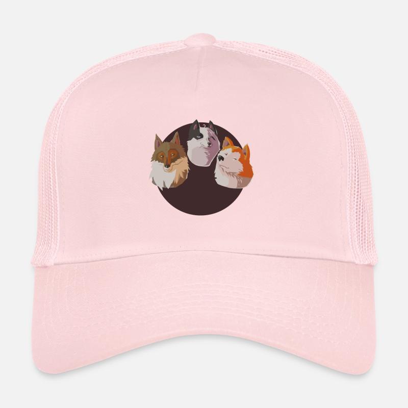 Coucou les toutous ! - Casquette trucker  - rose pâle
