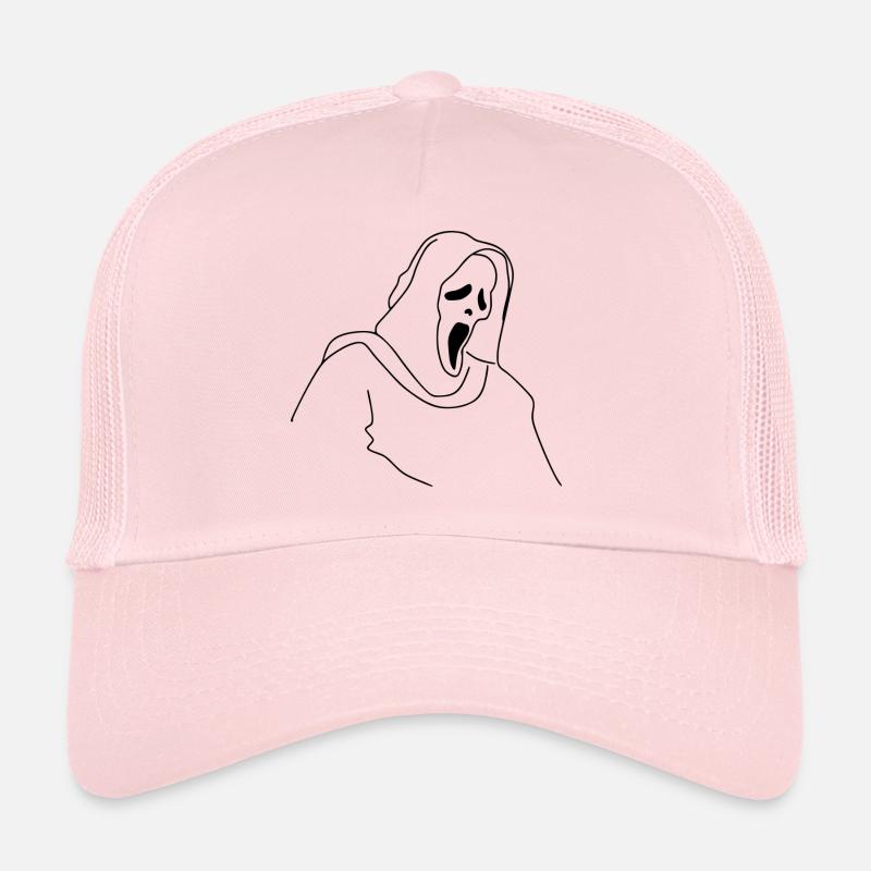 Scream Halloween - Casquette trucker  - rose pâle