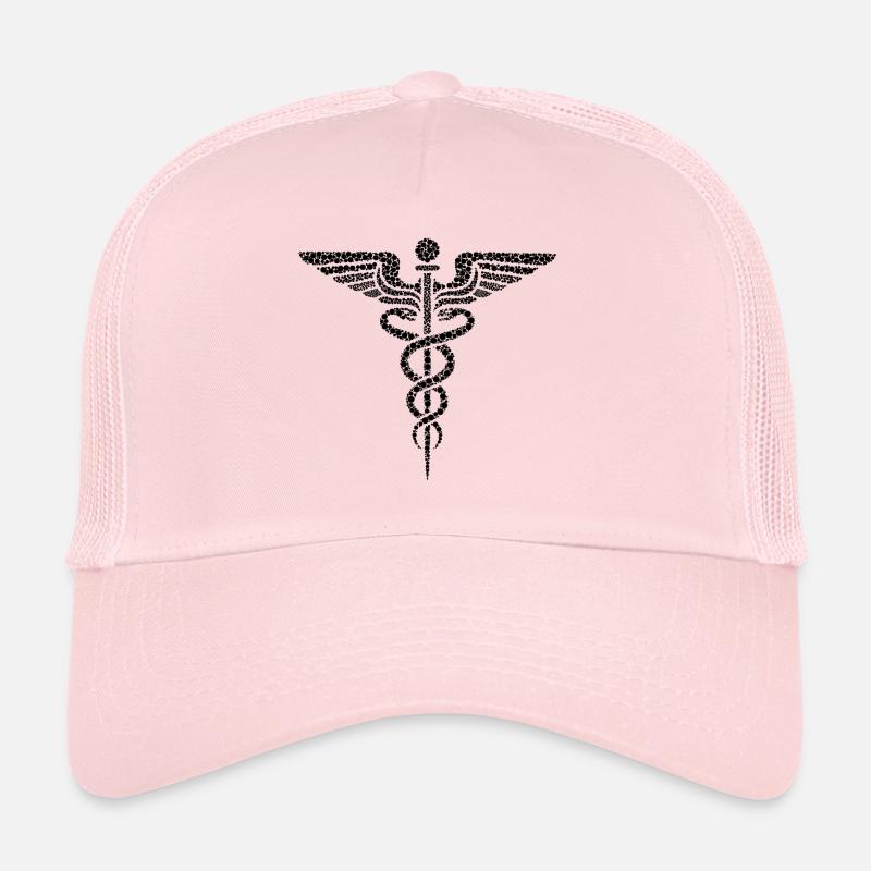 Hermesstab mit zwei Flügeln Trucker Cap