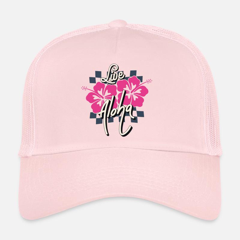 Hawaii Live Aloha Summer Vibe Spruch Retro Trucker Cap