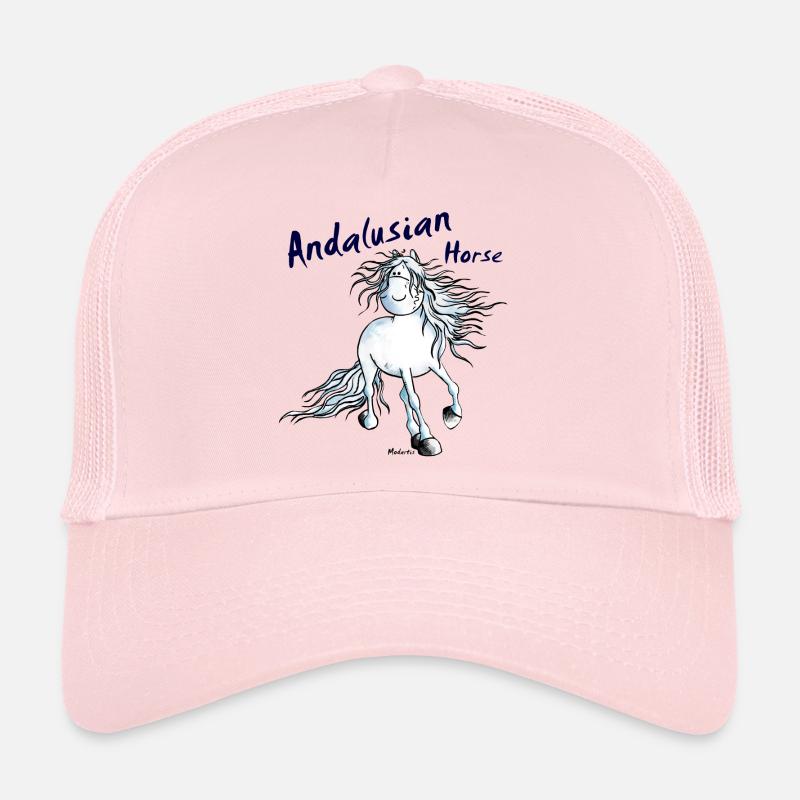 Pfiffiger Andalusier - Pferd - Trucker Cap - Hellrosa