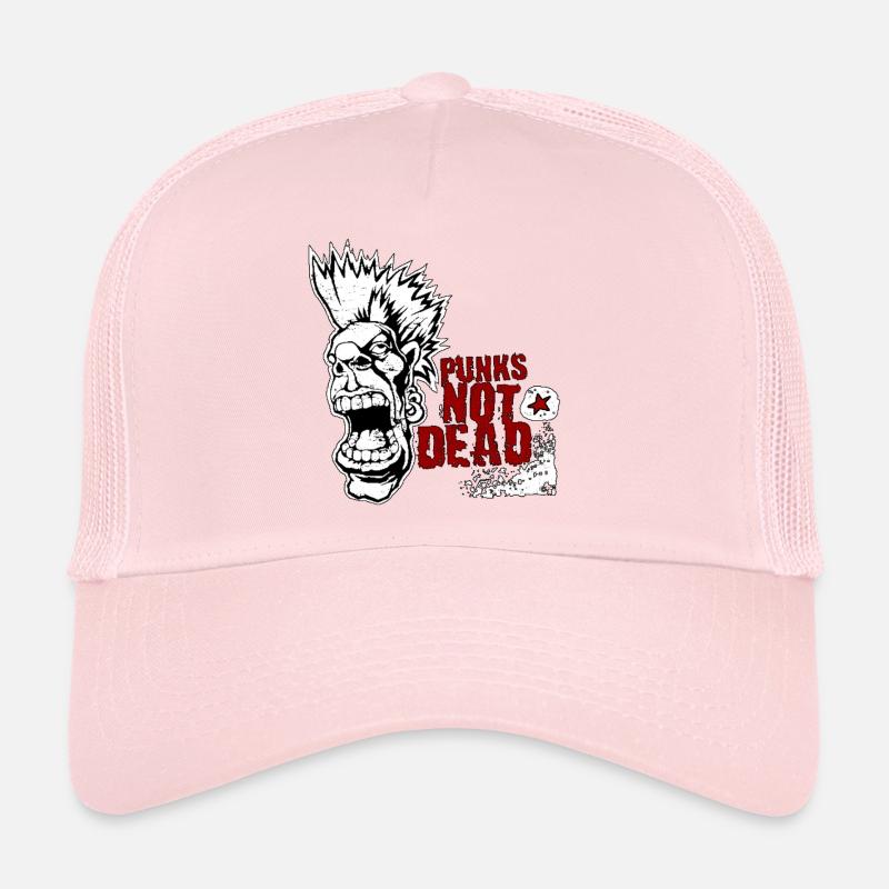 Punks not Dead - Trucker Cap - Hellrosa