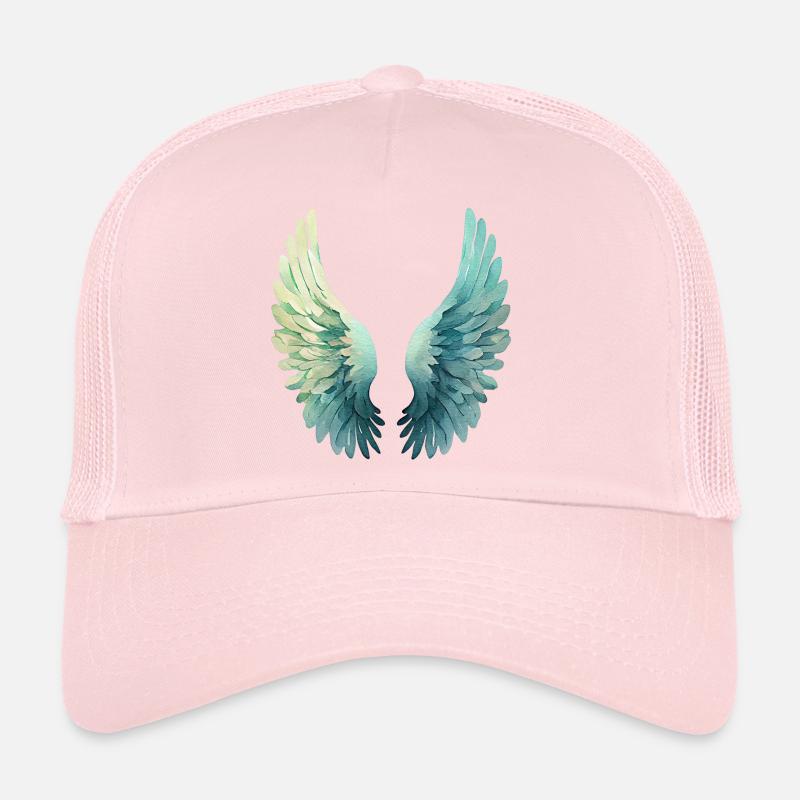 Ailes d'Aqua Pastel pour la Sérénité Casquette trucker 