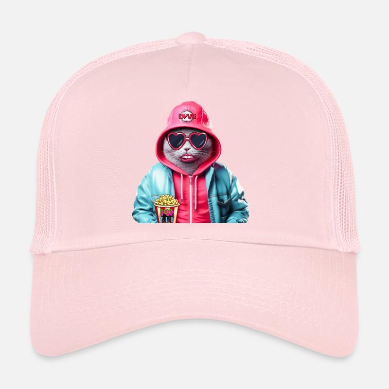 Pop Art Cat Trucker Cap