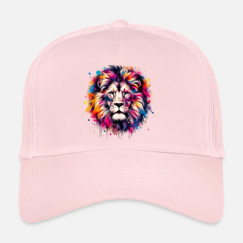 Löwe - Trucker Cap - Hellrosa