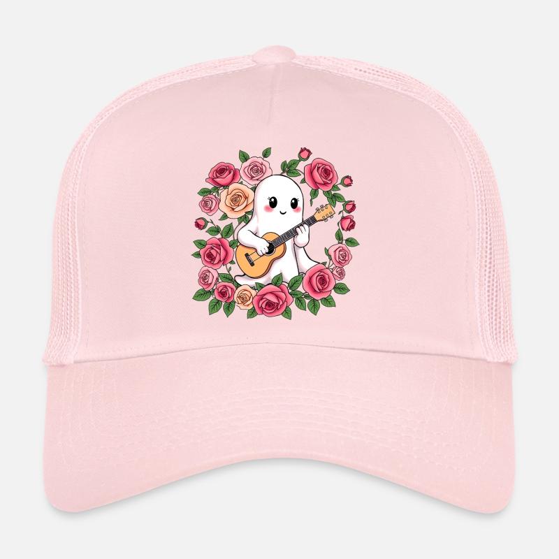 Ghost plays guitar - Trucker Cap - pale pink