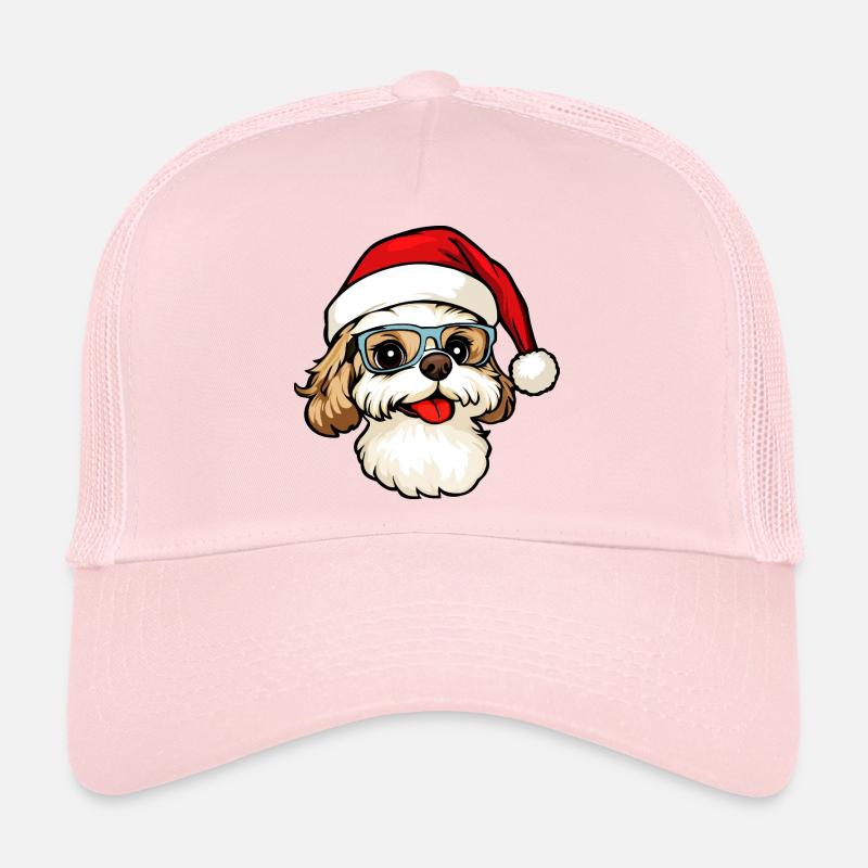 Hunde Weihnachten - Trucker Cap - Hellrosa