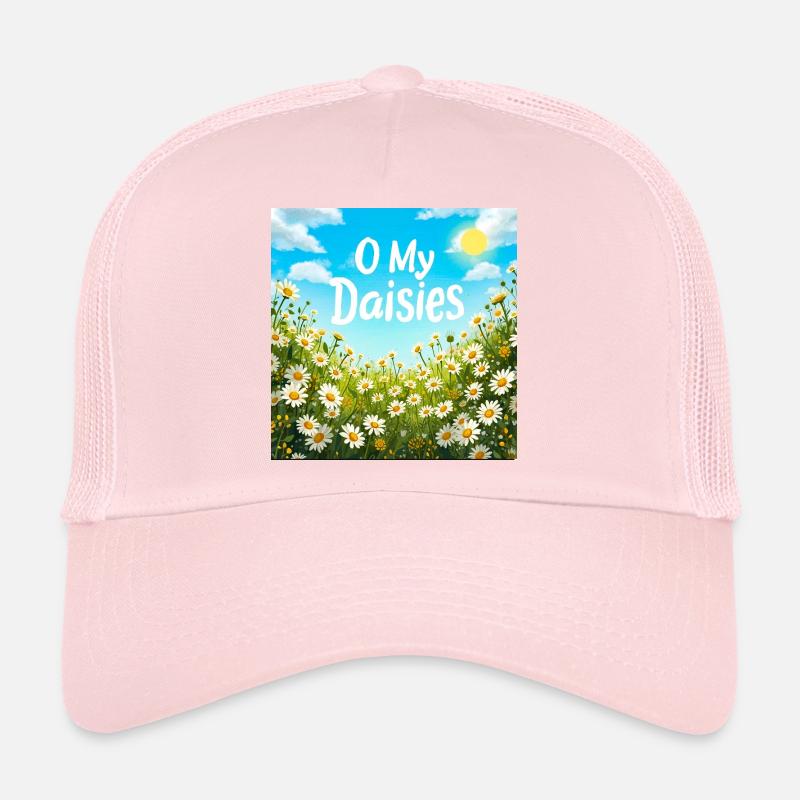 O My Daisies Field Print Casquette trucker 