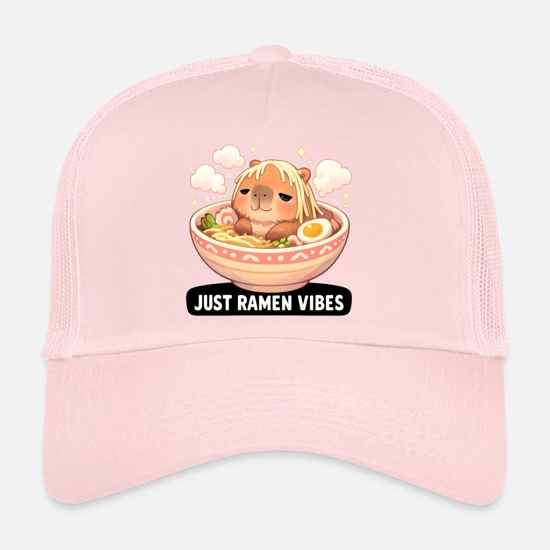 Capybara with ramen vibes Trucker Cap
