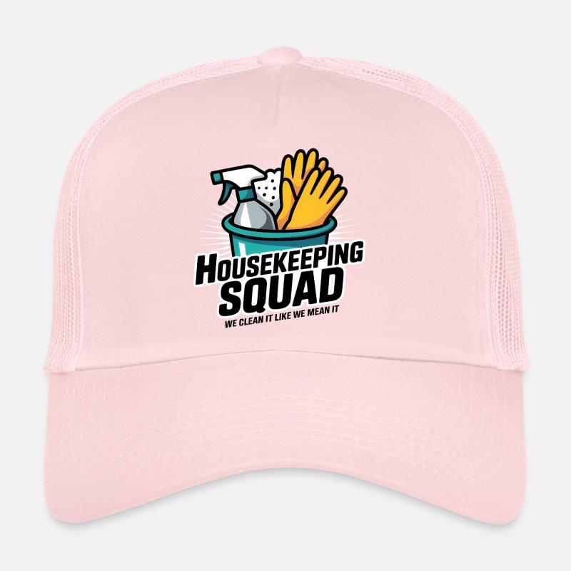 Funny Cleaning Design Trucker Cap