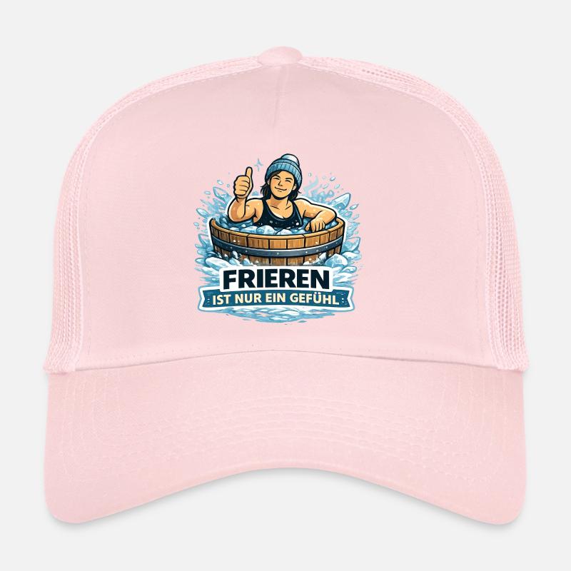 Frieren Ist Nur Ein Gefühl – Eisbad Spaß Trucker Cap