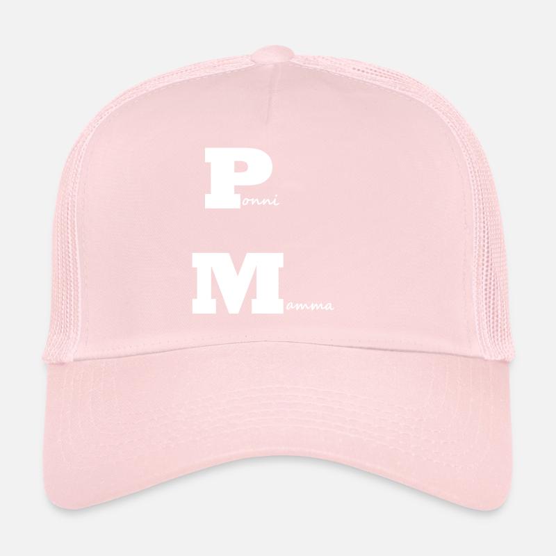 PonyMama blanche Casquette trucker 