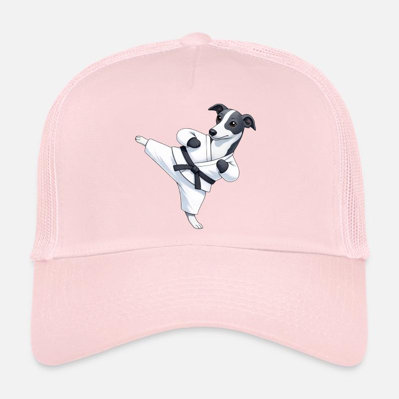 Dessins martiaux de Karaté Greyhound mignons Casquette trucker 