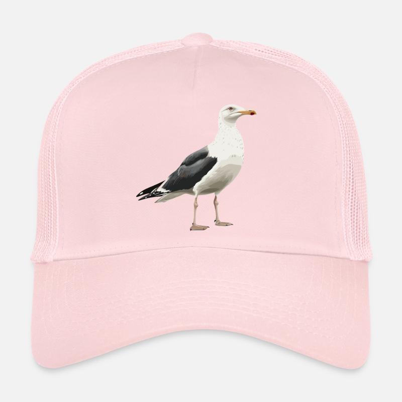 Seagull illustration in vintage style Trucker Cap