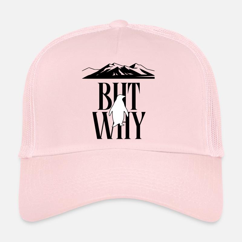 Mais pourquoi Penguin Meme Minimalist Art Casquette trucker 