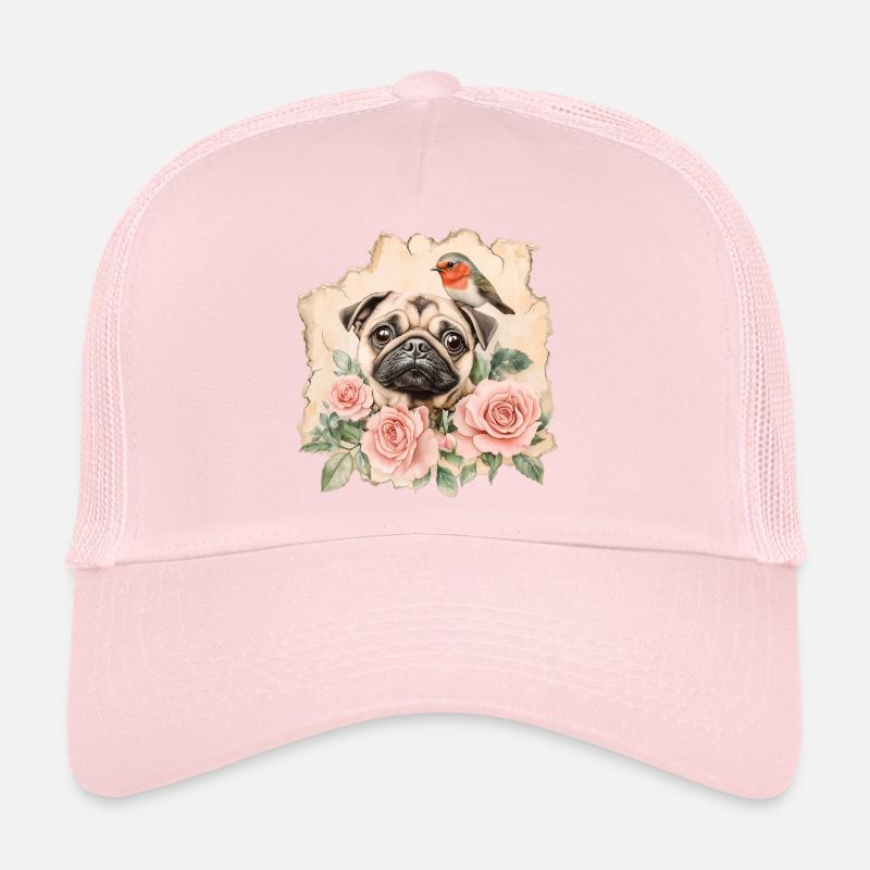 Mops und Rotkehlchen Trucker Cap
