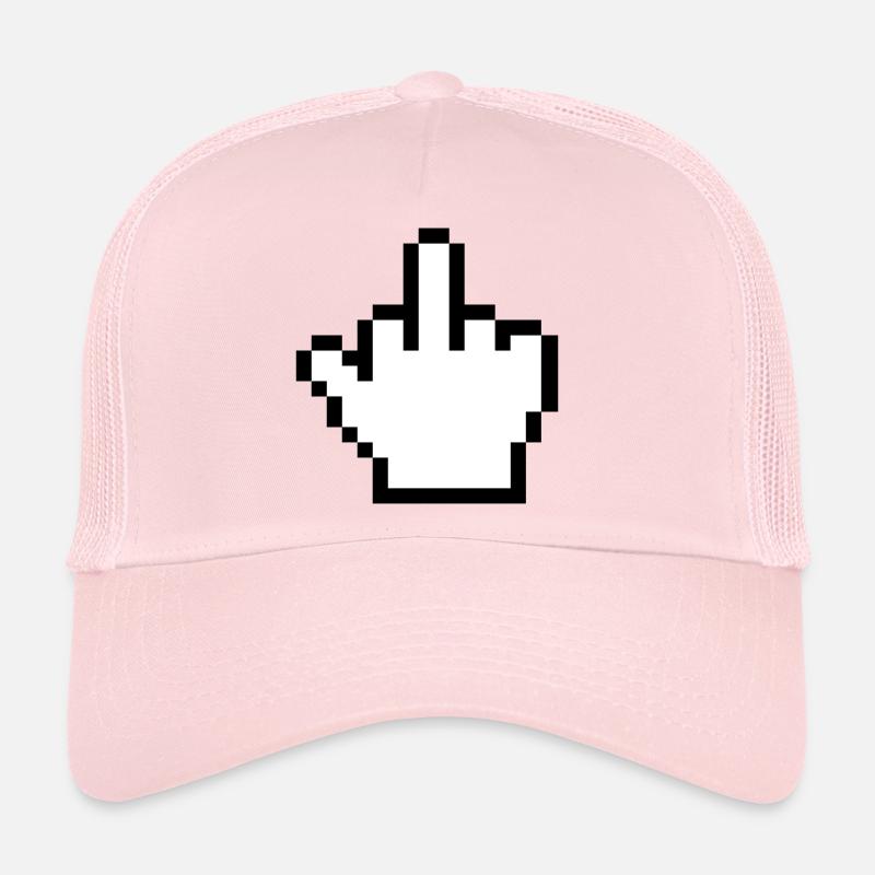 Mouse Hand Middle Finger Mouse Pointer Trucker Cap