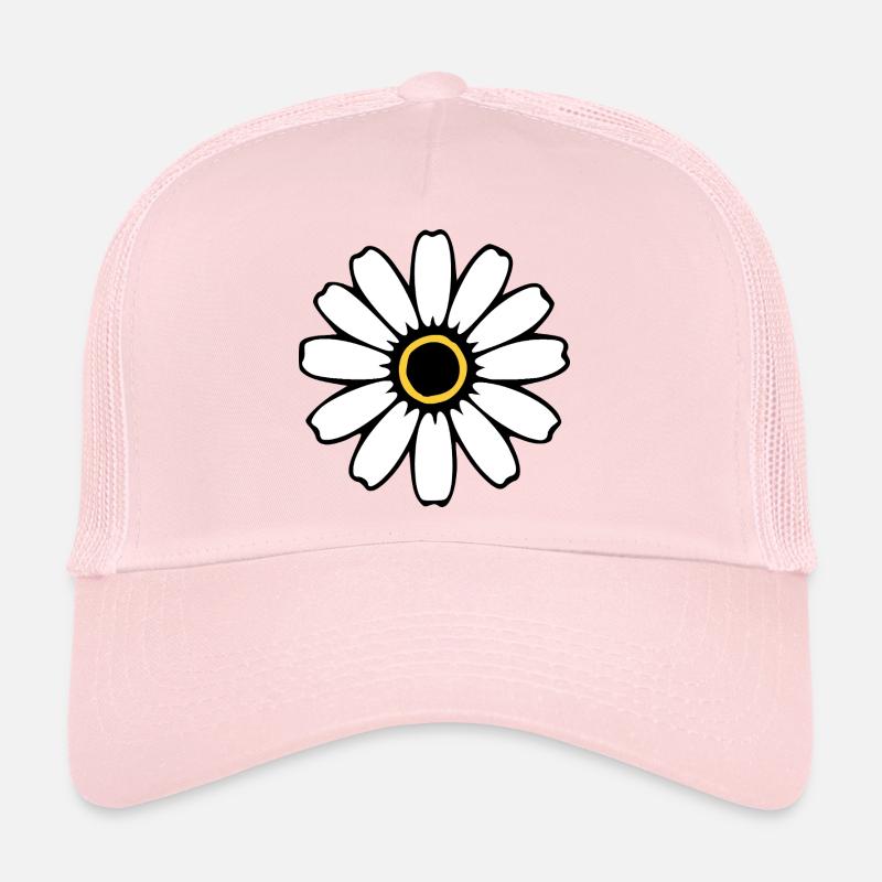 Fleurs blanches Fleurs blanches Fleurs blanches Fleurs sauvages Herbes Casquette trucker 