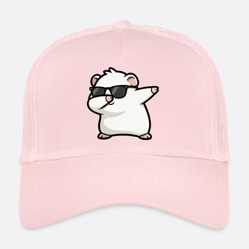 Dabbing guinea pig white Trucker Cap