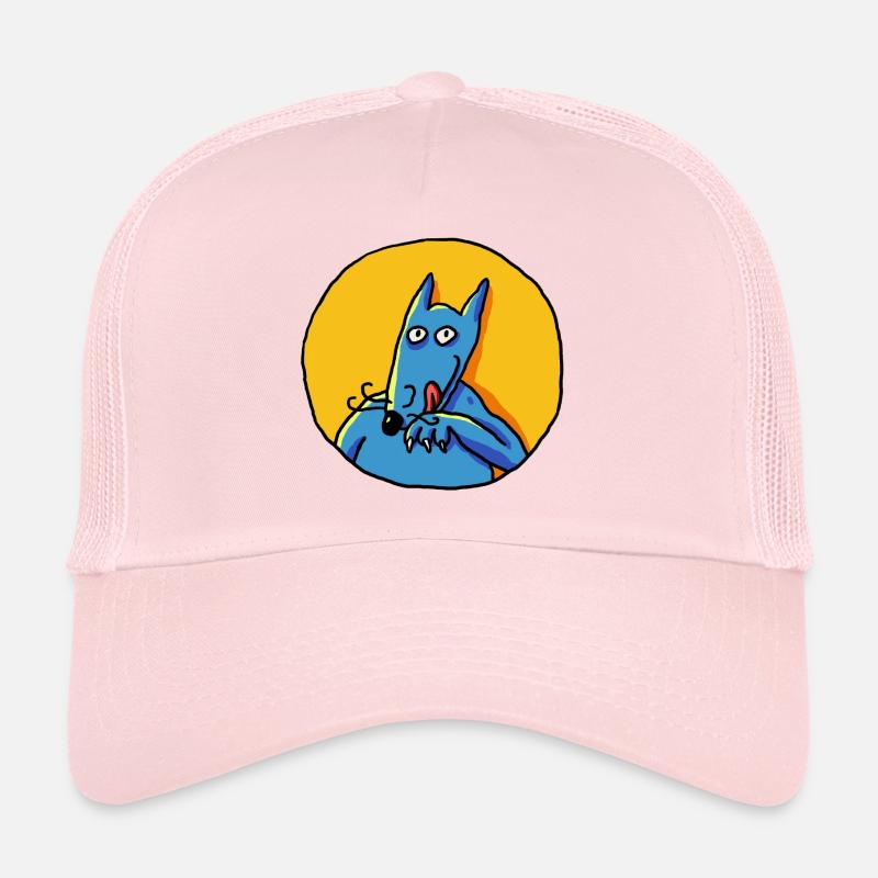 Le loup! - Casquette trucker  - rose pâle