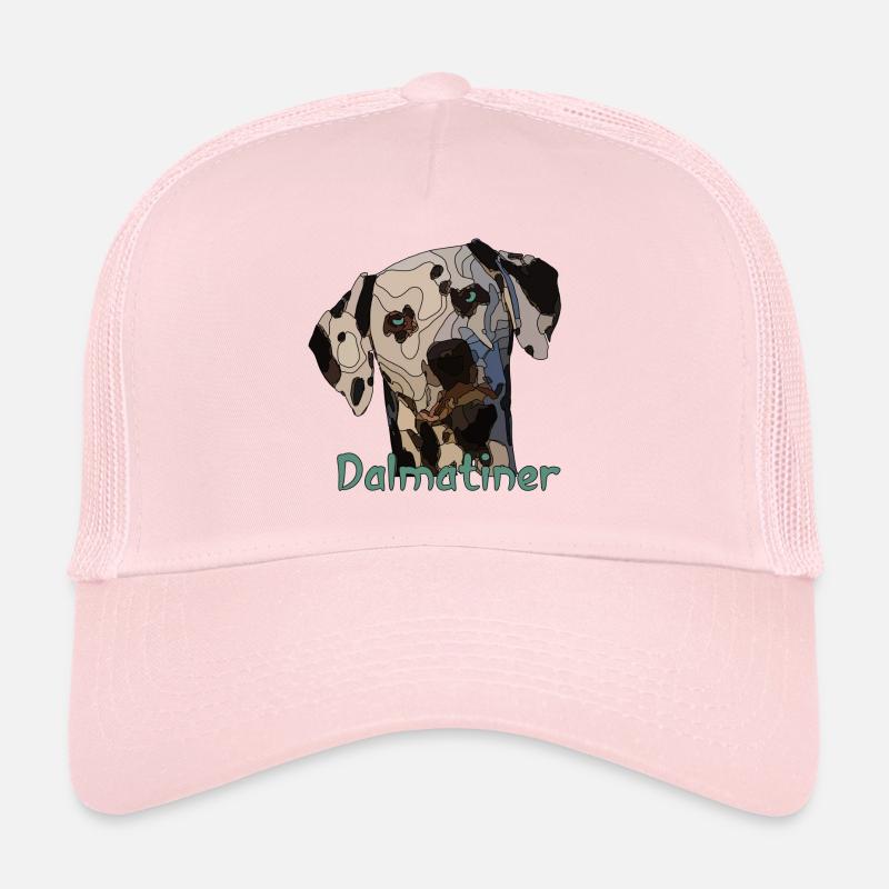 dalmatien - Casquette trucker  - rose pâle