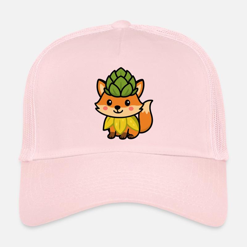 Renard bourgeon - Casquette trucker  - rose pâle