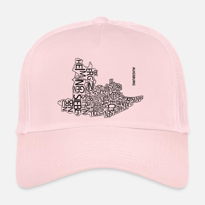 Augsburg Buchstabenviertel - Trucker Cap - Hellrosa