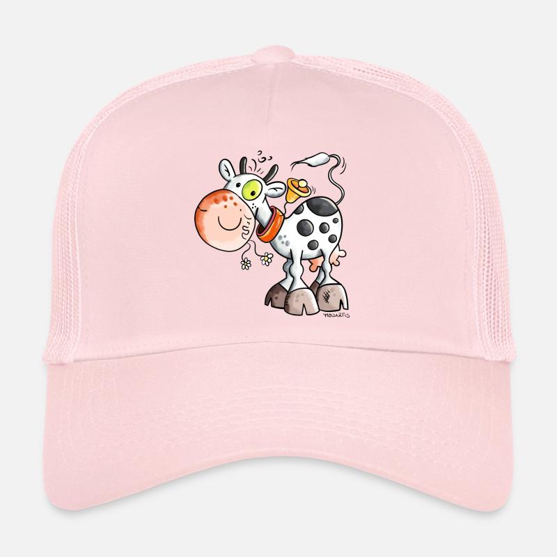 Mignon Vache - Casquette trucker  - rose pâle