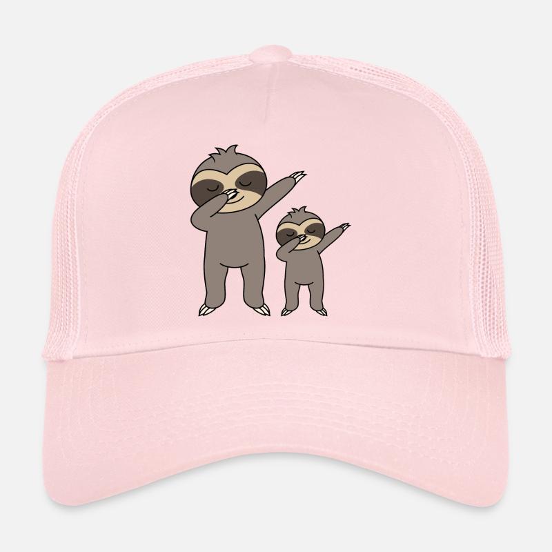Dabbing Sloths - Trucker Cap - pale pink