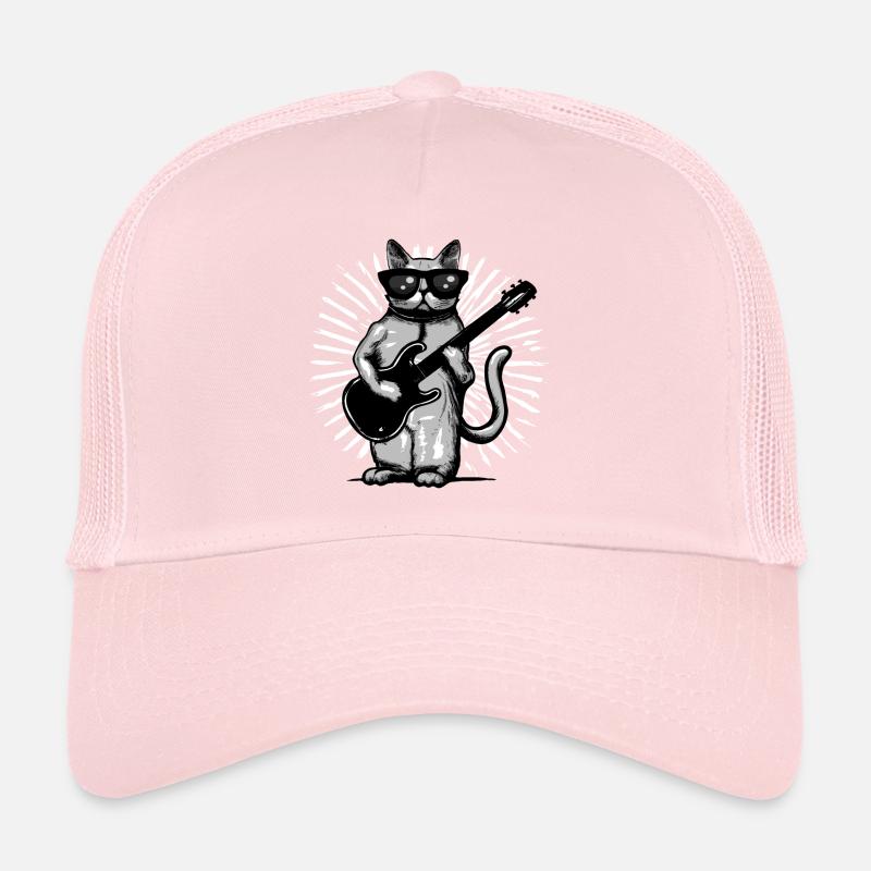 Gitarrist Cat - Trucker Cap - Hellrosa